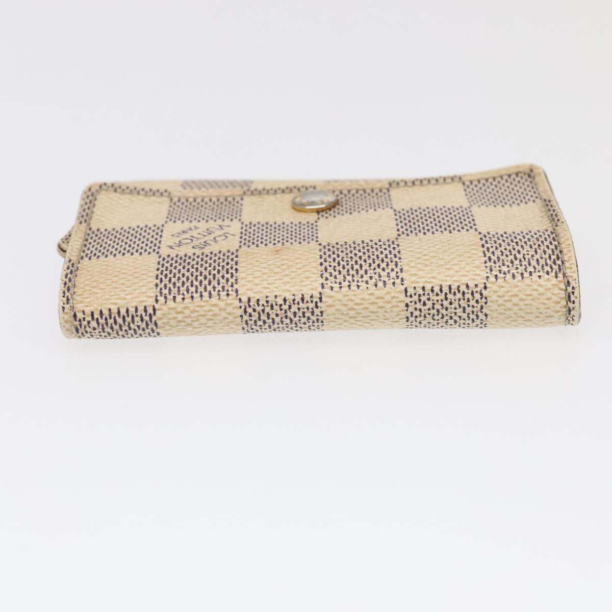 LOUIS VUITTON Damier Azur Vernis Epi Monogram Key Case 6Set Black LV ac3460