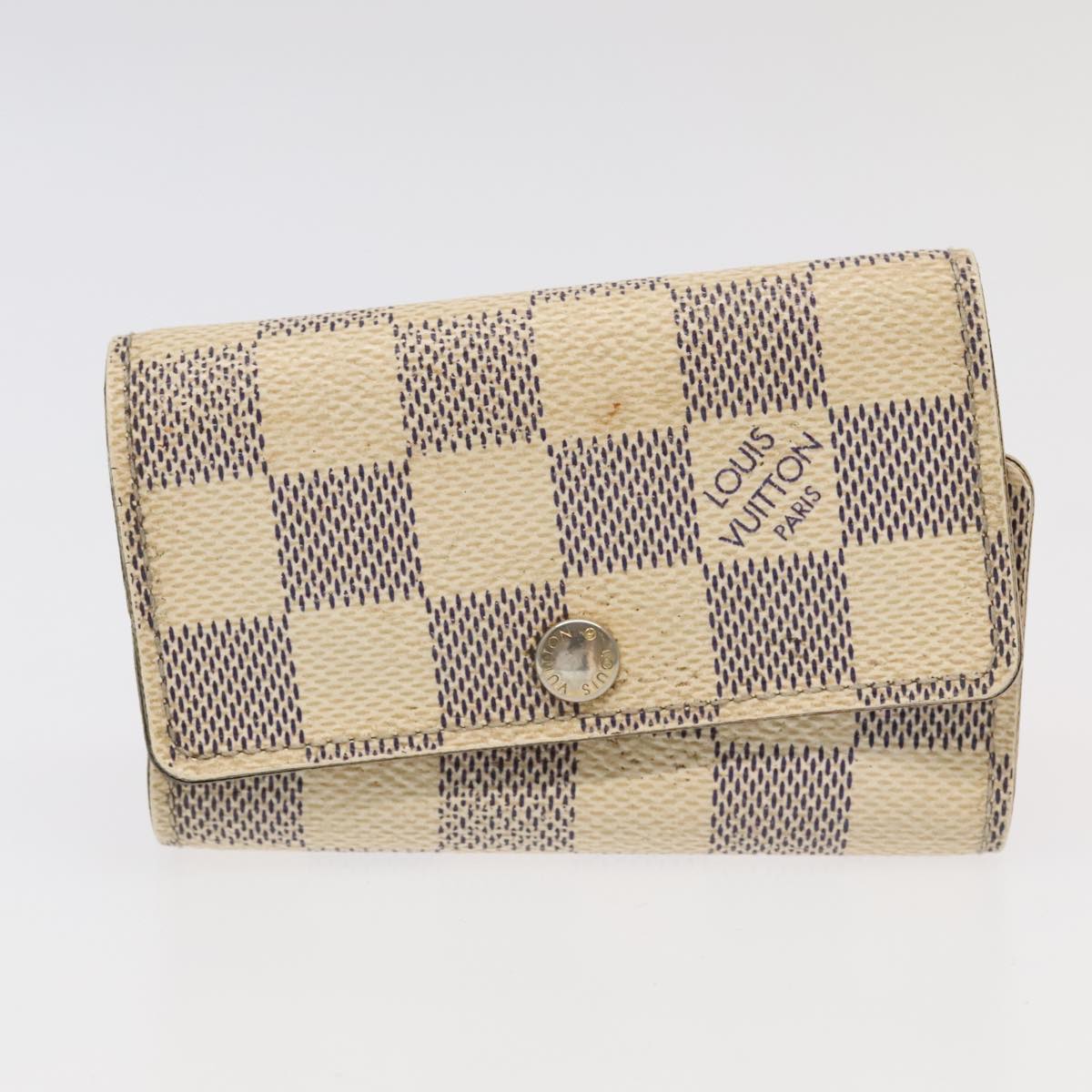 LOUIS VUITTON Damier Azur Vernis Epi Monogram Key Case 6Set Black LV ac3460