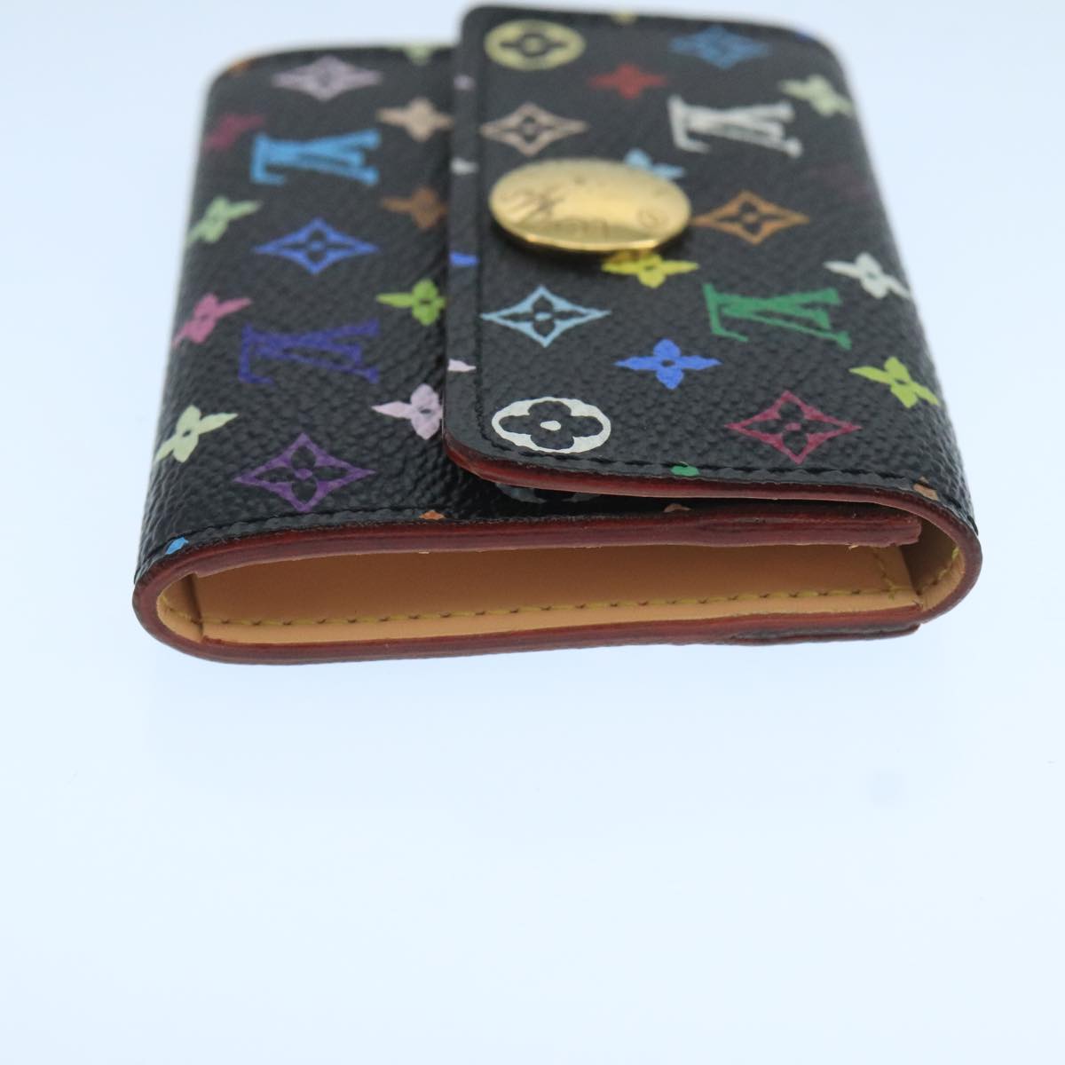 LOUIS VUITTON Multicolor Envelope Carte de Visite Case Black M66561 ac3484