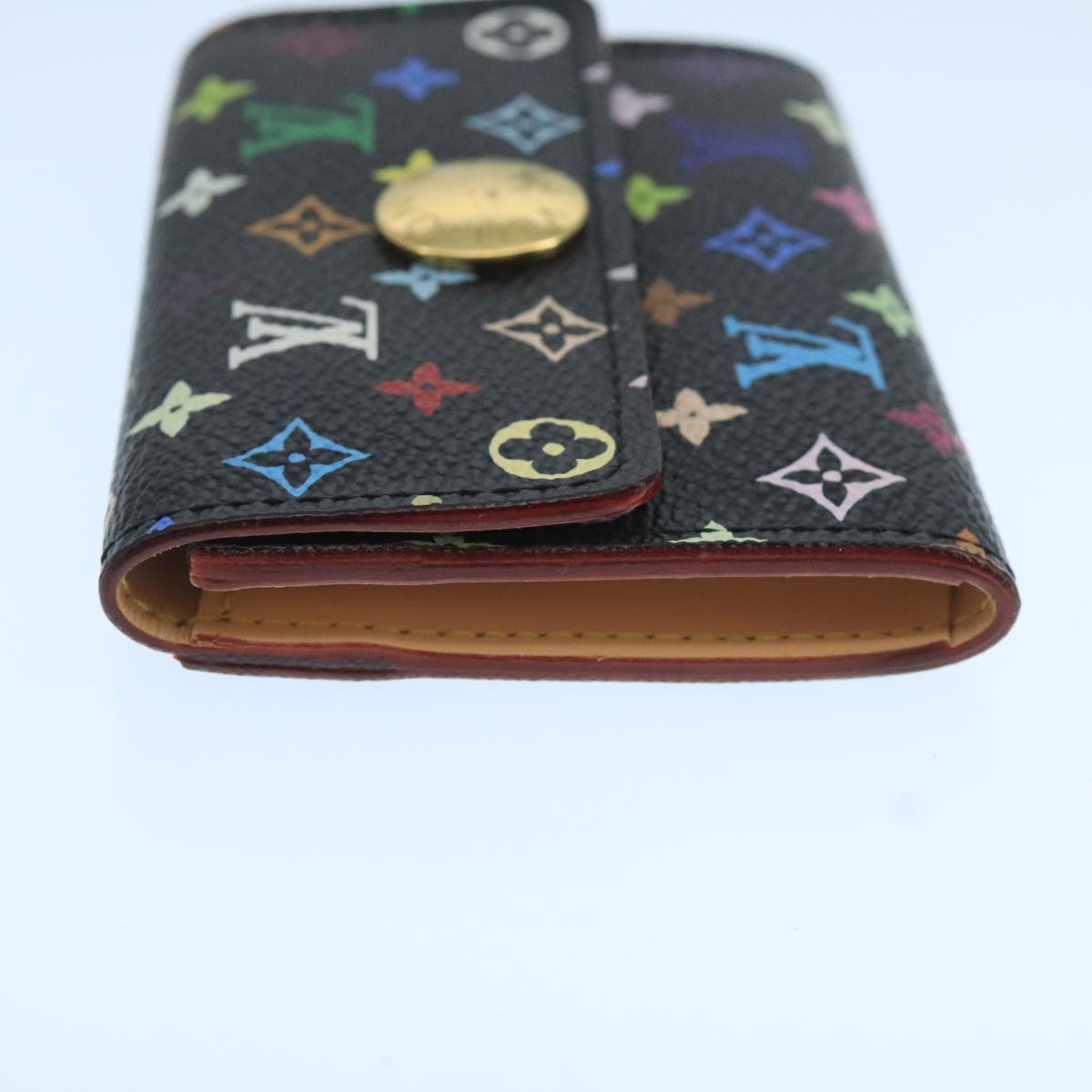 LOUIS VUITTON Multicolor Envelope Carte de Visite Case Black M66561 ac3484