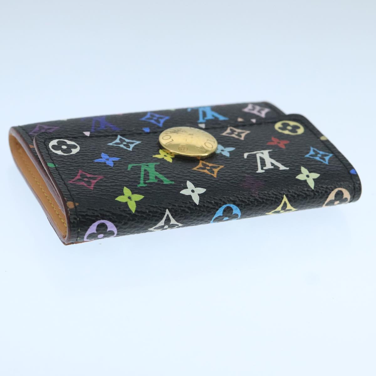 LOUIS VUITTON Multicolor Envelope Carte de Visite Case Black M66561 ac3484