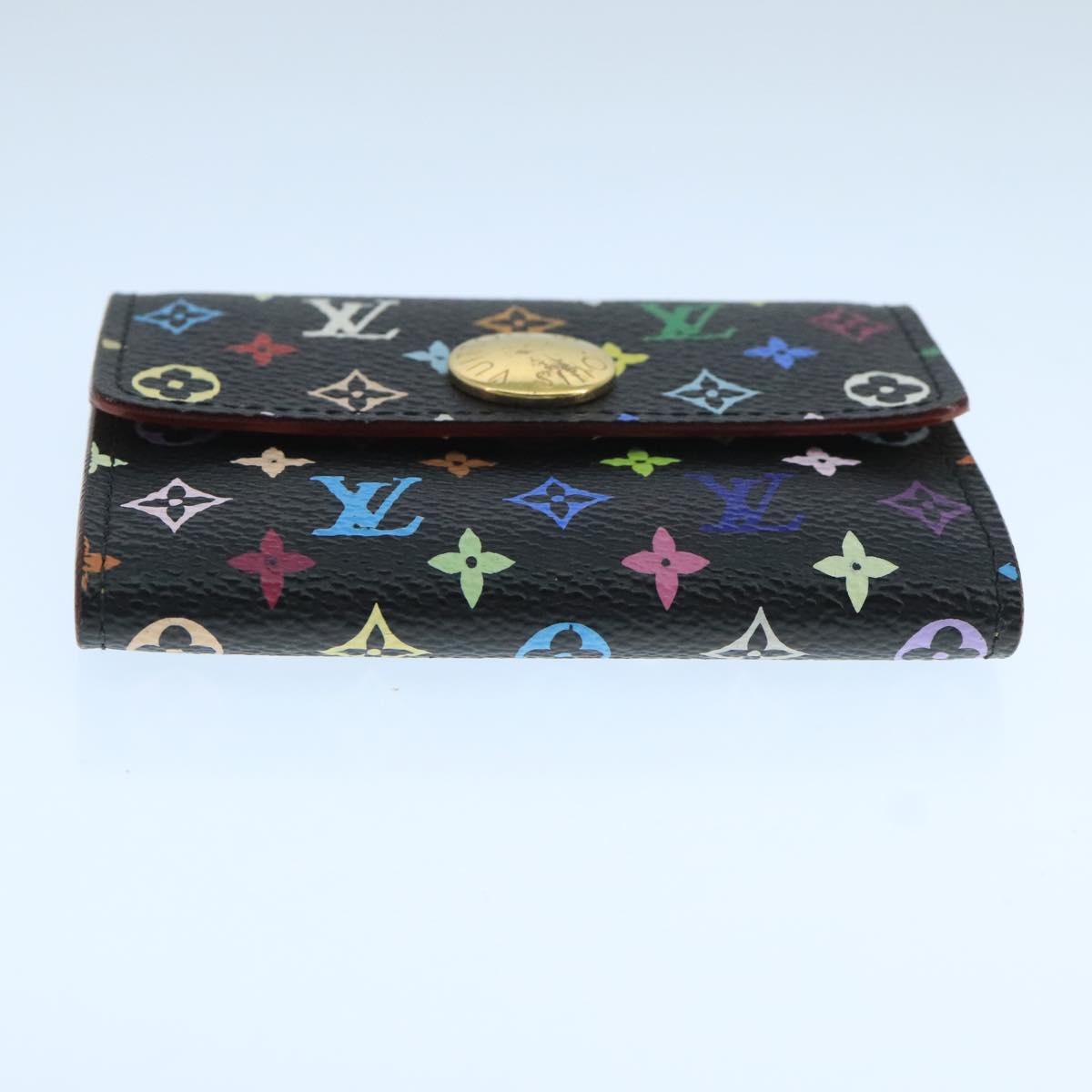 LOUIS VUITTON Multicolor Envelope Carte de Visite Case Black M66561 ac3484