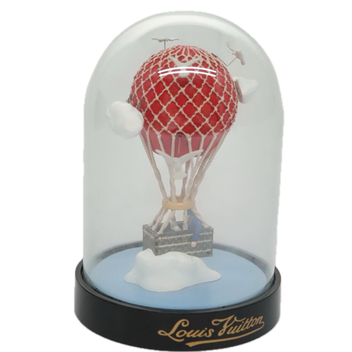 LOUIS VUITTON Snow Globe Balloon VIP Only Clear Red LV ac3487