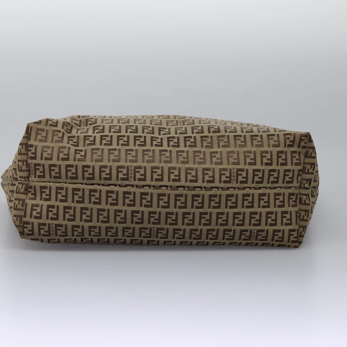 FENDI Zucchino Canvas Tote Bag Beige ac3574