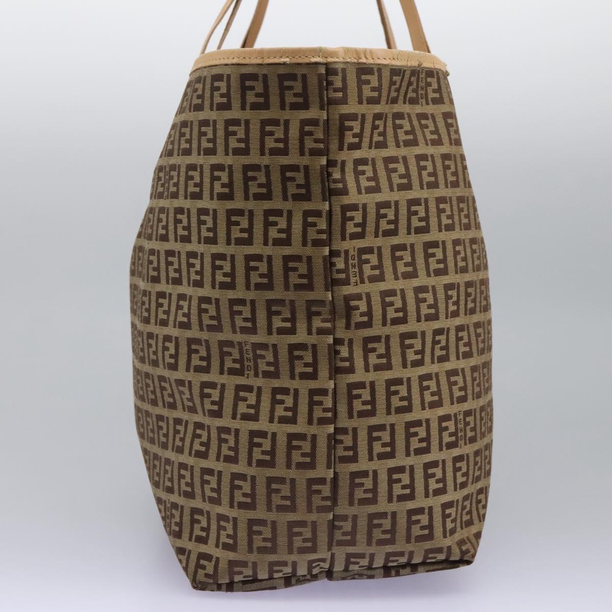 FENDI Zucchino Canvas Tote Bag Beige ac3574