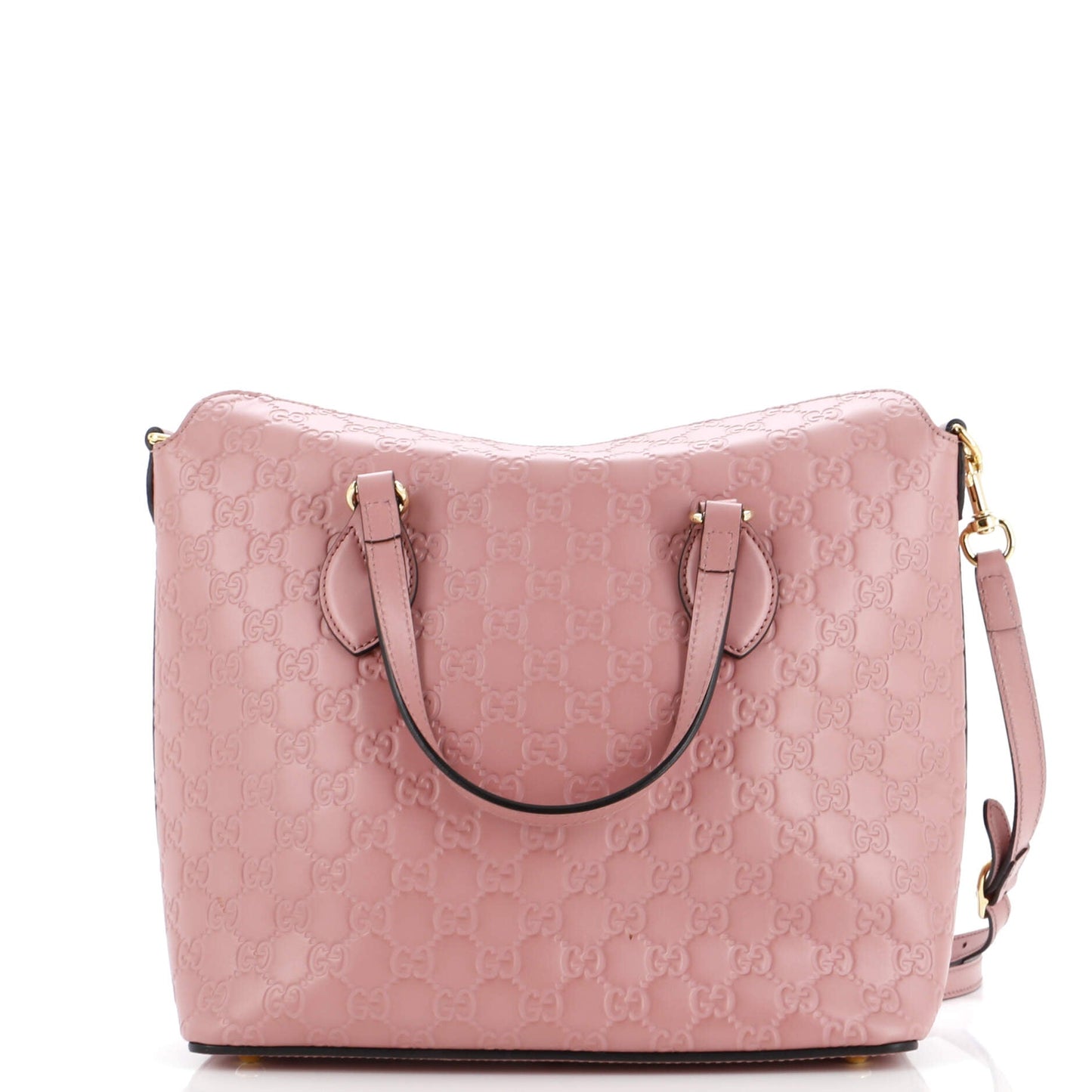 Signature Fold Over Tote Guccissima Leather Medium
