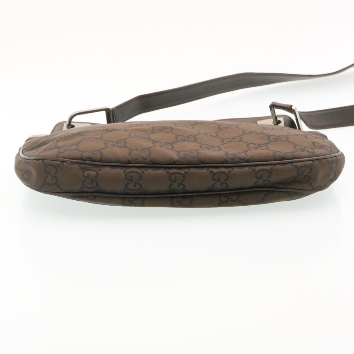 GUCCI GG Canvas Shoulder Bag Canvas Brown ac587