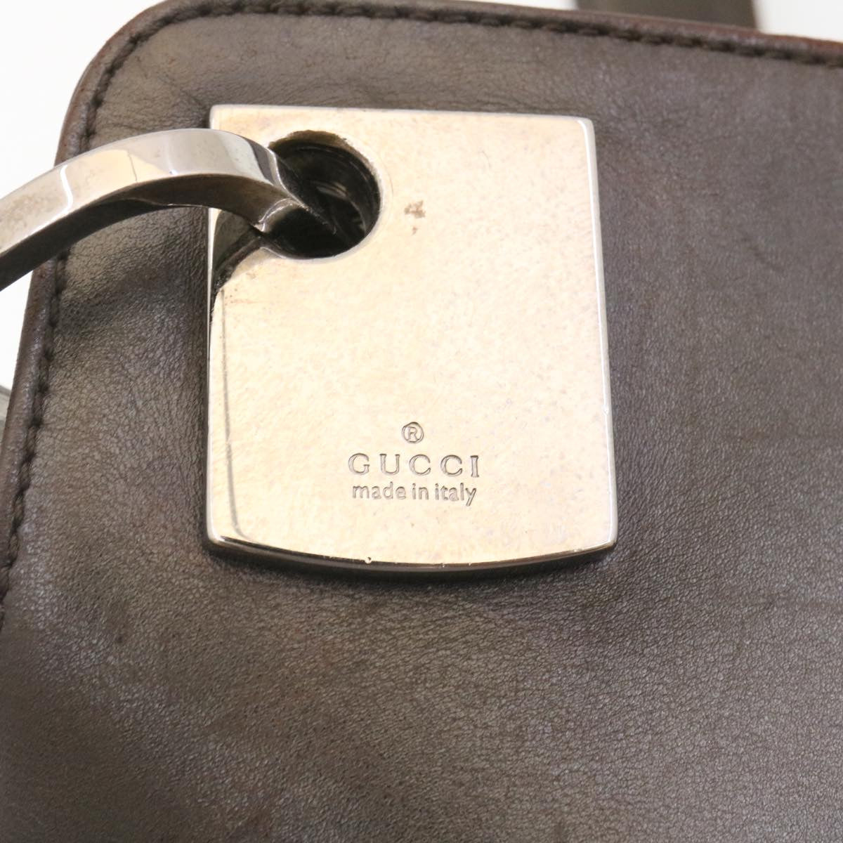GUCCI GG Canvas Shoulder Bag Canvas Brown ac587