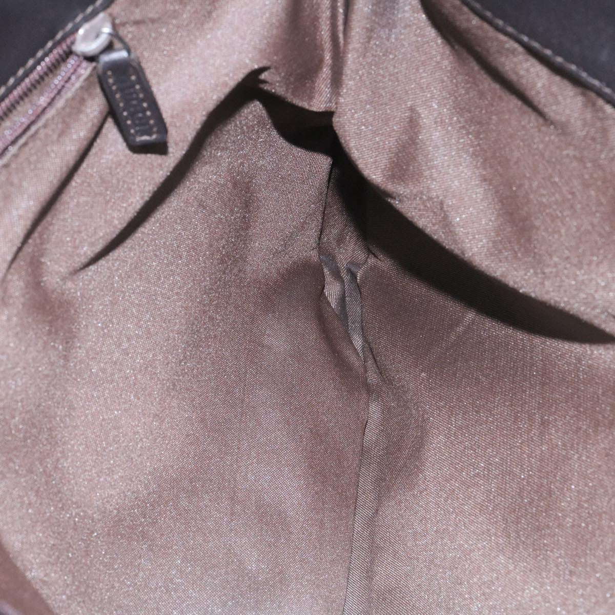 GUCCI GG Canvas Shoulder Bag Canvas Brown ac587