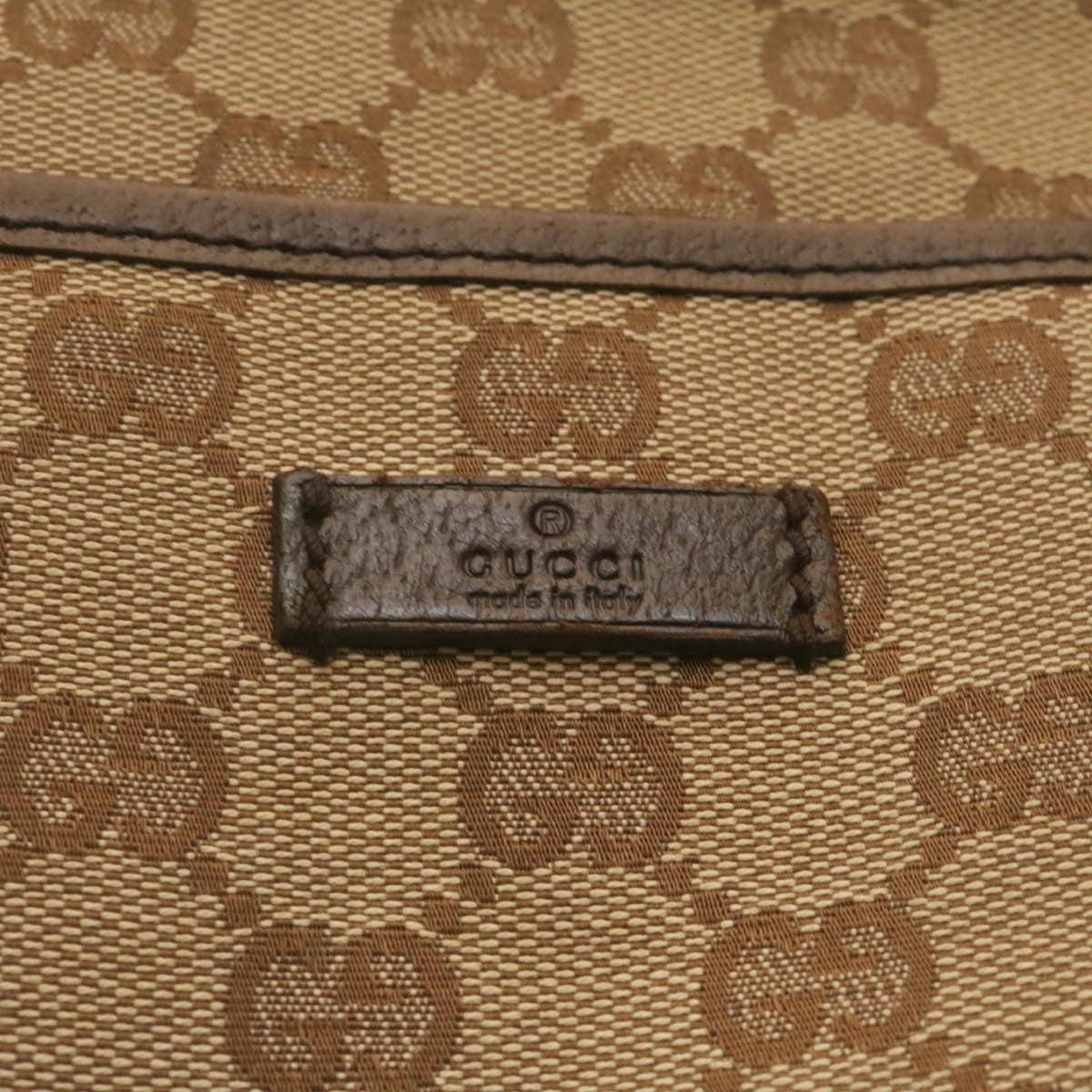 GUCCI GG Canvas Shoulder Bag Beige 122793 ac588