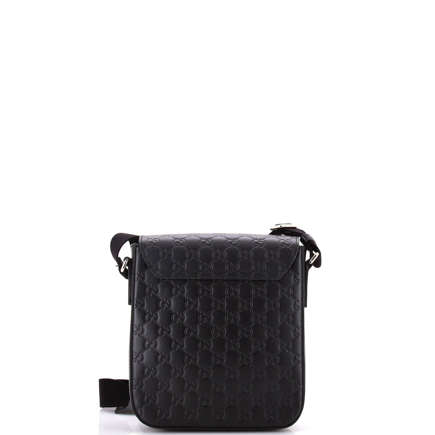 Buckle Flap Messenger Bag Guccissima Leather Small