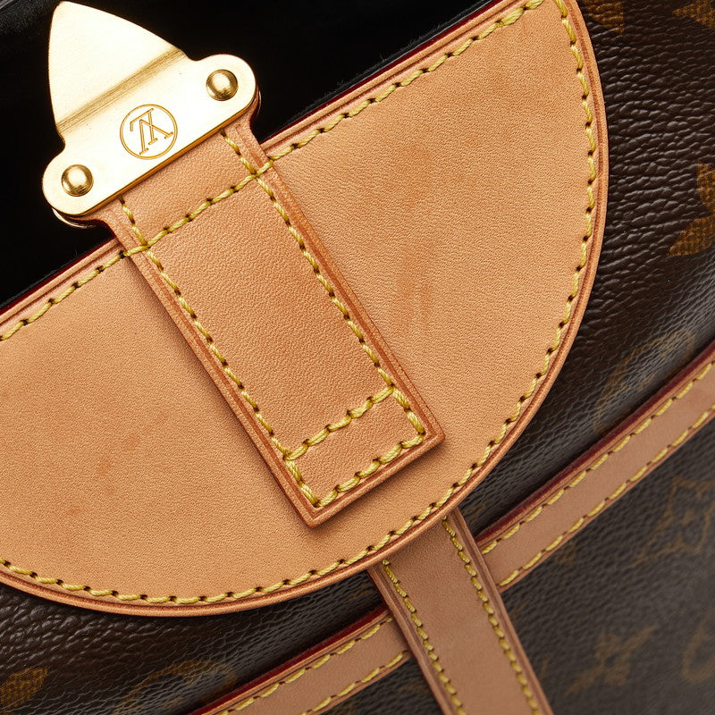 Louis Vuitton Monogram Handbag 2WAY M43587 Brown Leather  Louis Vuitton