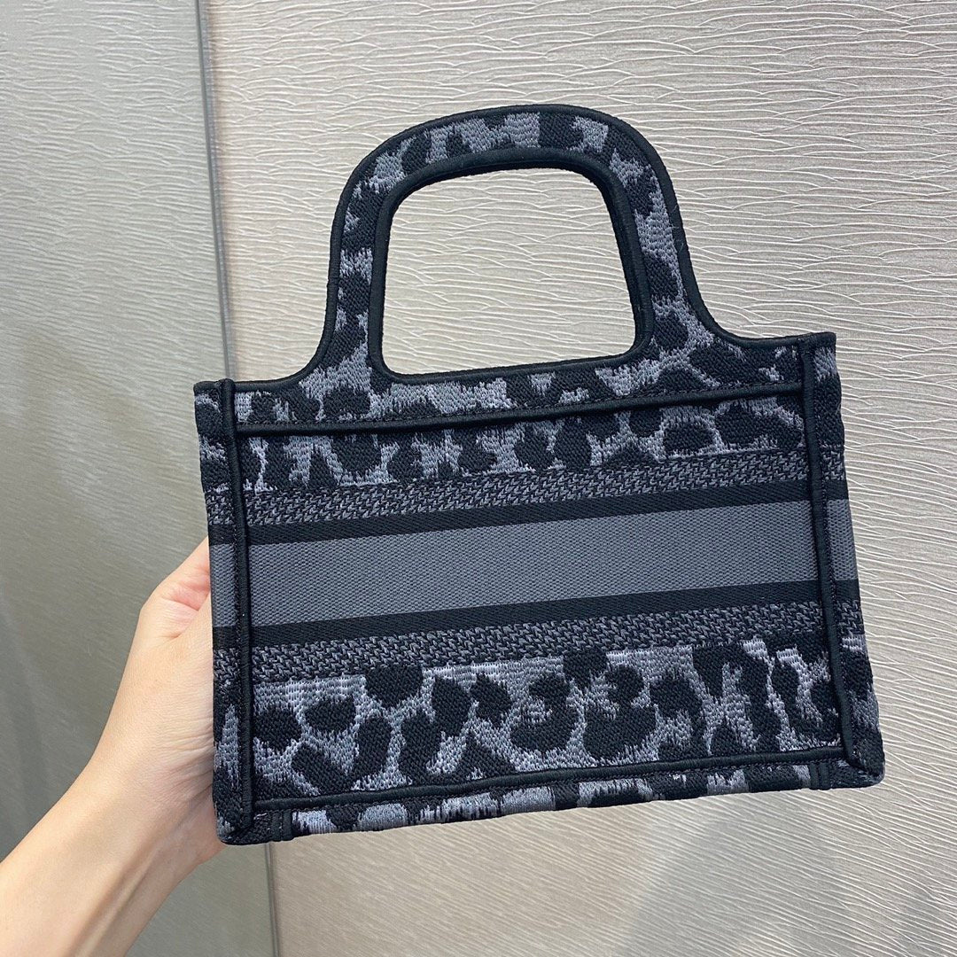 GLAMI Mini Book Tote Mizza Embroidery, Blue/Black Handbags, 23cm CD S5475ZRGLAMI_M962