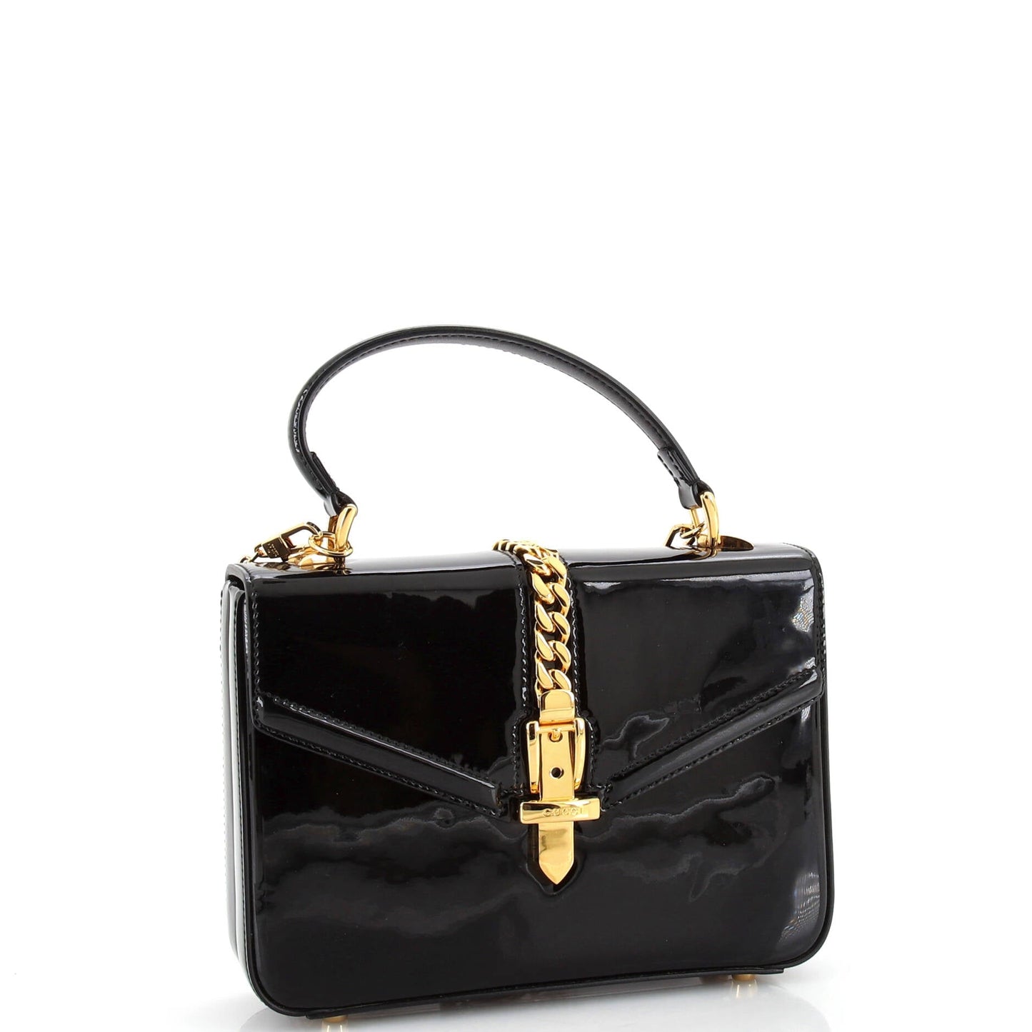 Sylvie 1969 Top Handle Bag Patent Mini