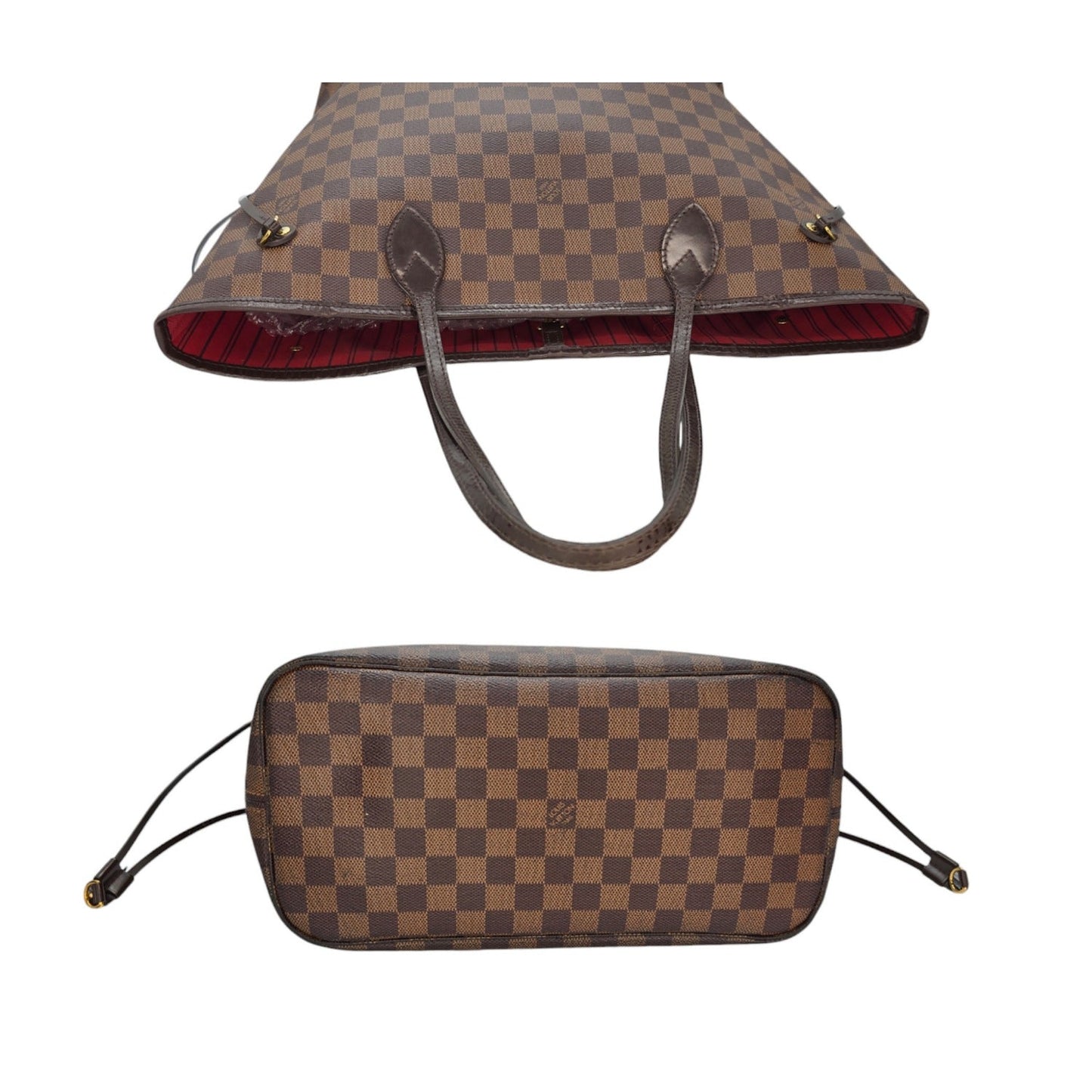 Louis Vuitton 2016 Damier Ebene Neverfull MM w/ Pouch