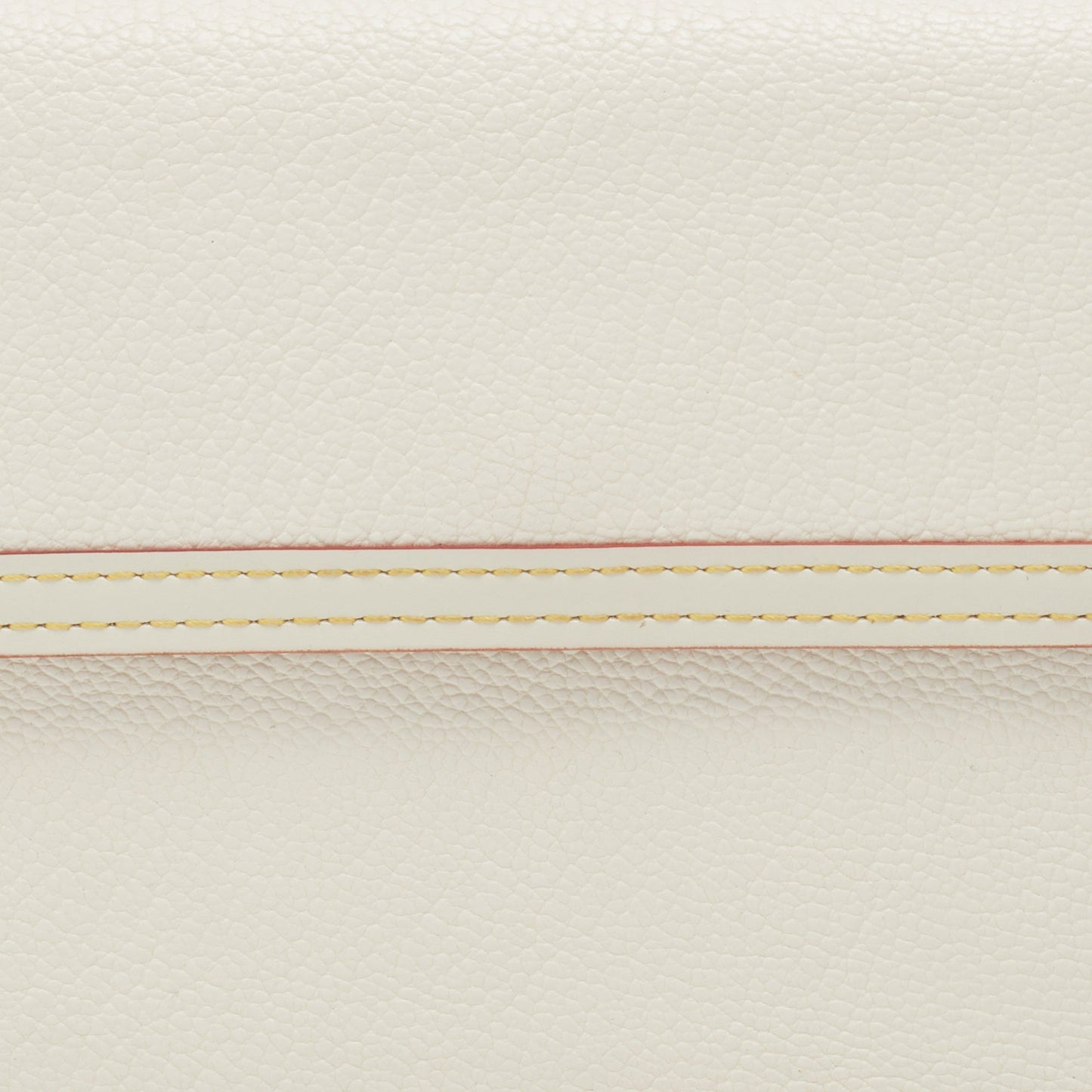 Louis Vuitton White Suhali Leather Porte Tresor International Wallet..