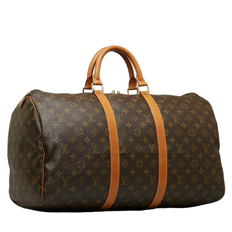 Louis Vuitton Monogram Keiphorus 50 Boston Bag Handbag M41426 Brown PVC Leather  Louis Vuitton