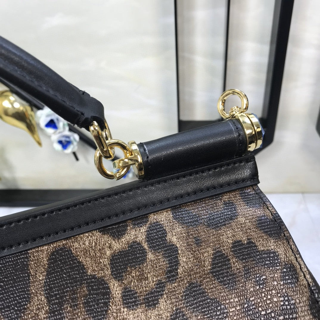 GLAMI Leopard Print MeGLAMIum Sicily Top Handle Bag Muticolour For Women 9.8in/25cm GLAMI
