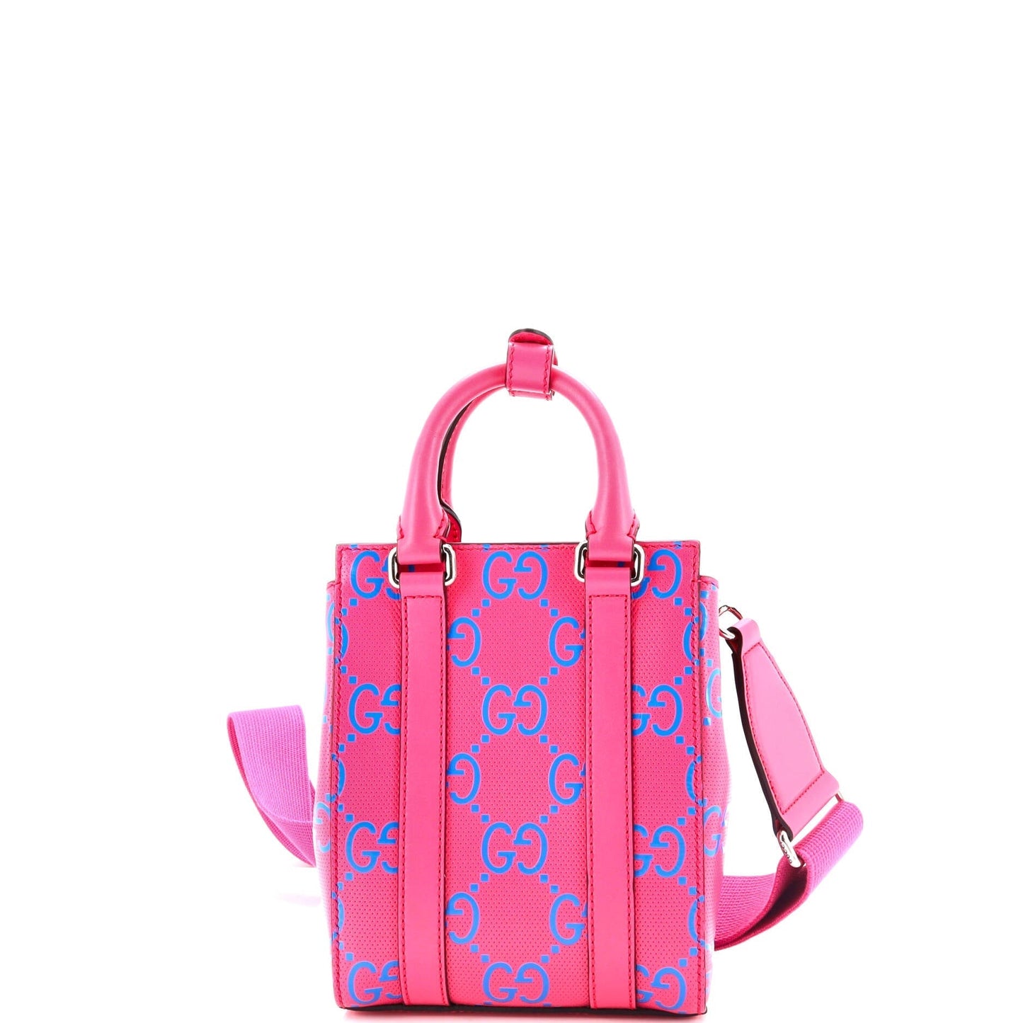 Convertible Open Tote GG Embossed Perforated Leather Mini