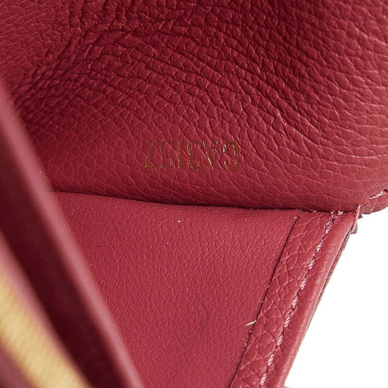 Louis Vuitton Monogram Amplant Portfolio Sarah Long Wallet M62213 Lean Pink Leather  Louis Vuitton