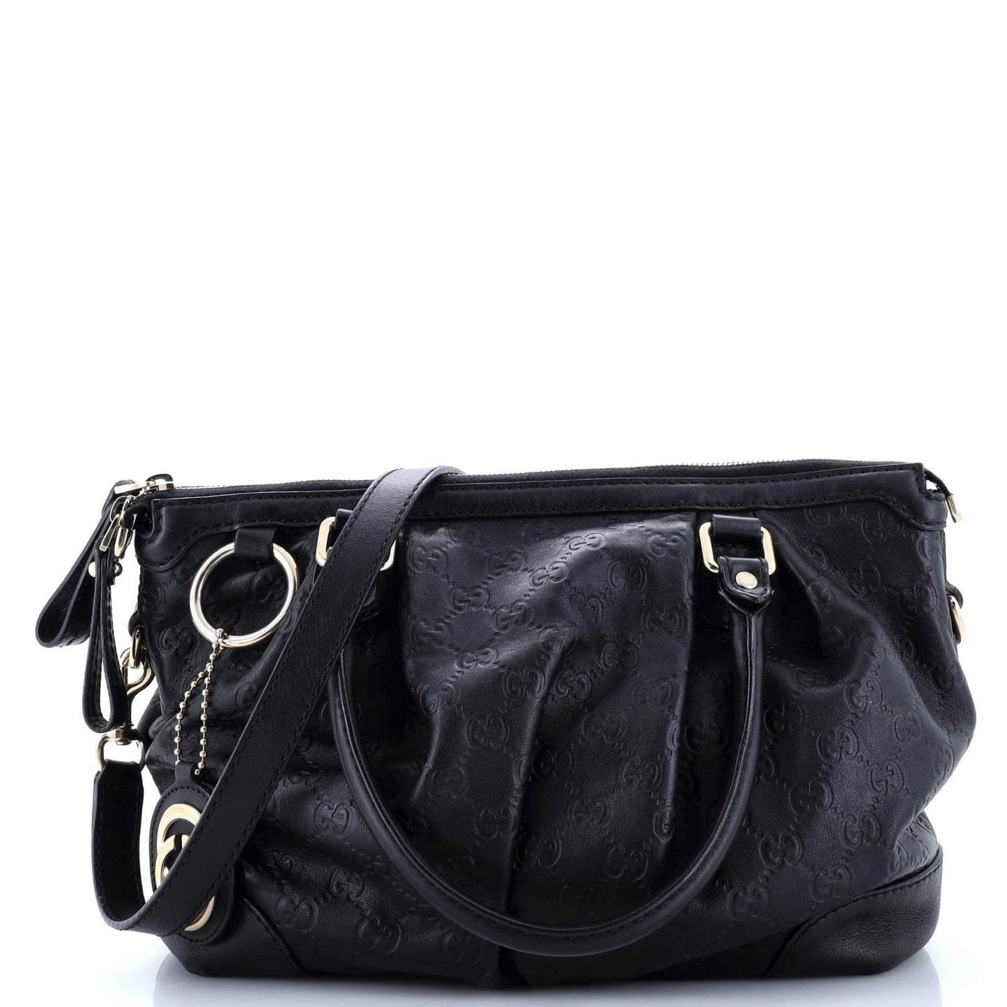 Sukey Top Handle Satchel Guccissima Leather Medium