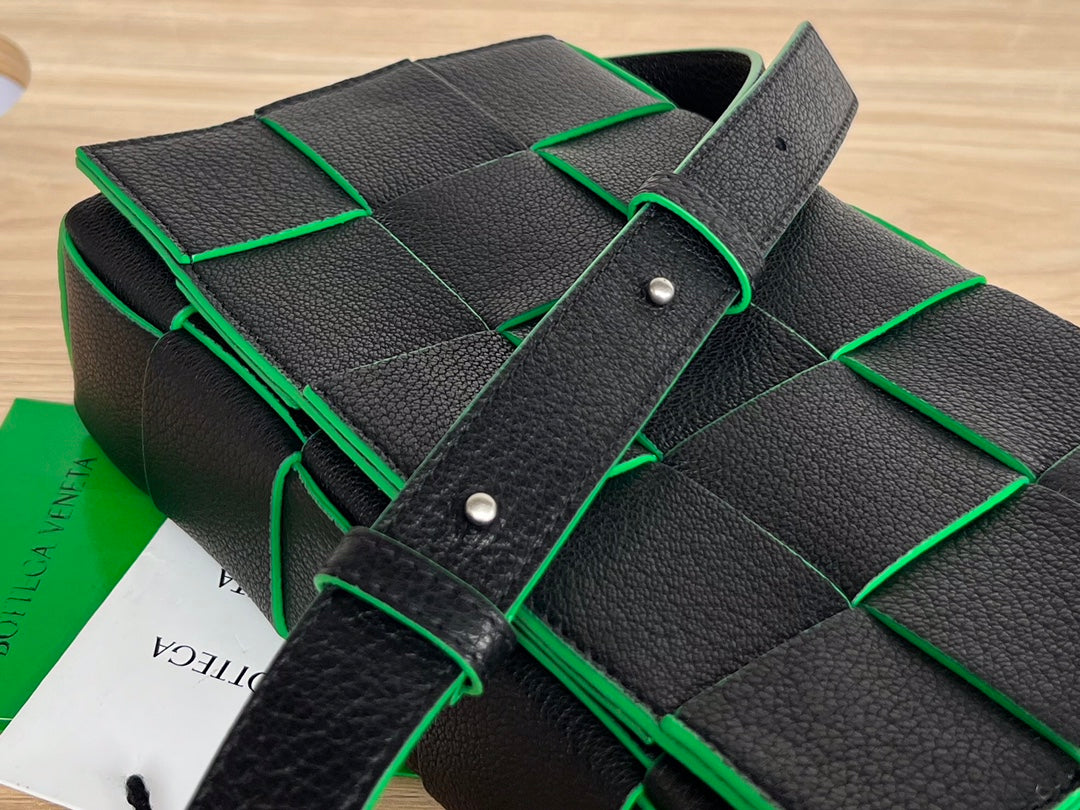 GLAMI Cassette Bag Black And Green, For Women, Bags 9.1in/23cm