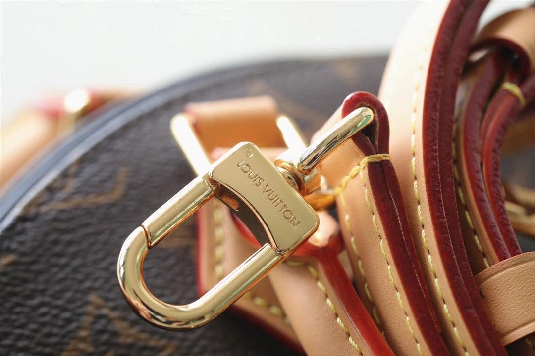 LV Ellipse GLAMI Handbag Created By Nicolas Ghesquiere From Classic Monogram Canvas For Women Brown 23cm/8.9in LV