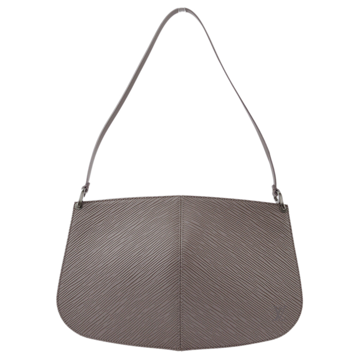 Louis Vuitton 2001 Purple Epi Pochette Demi-lune Handbag M5262B