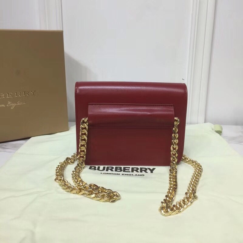 GLAMI Tb Chain Belt Bag Red For Women, Bags 6.6in/17cm