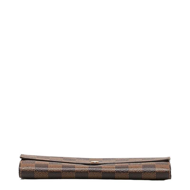Louis Vuitton Damier Long Wallet Brown Ladies N61734