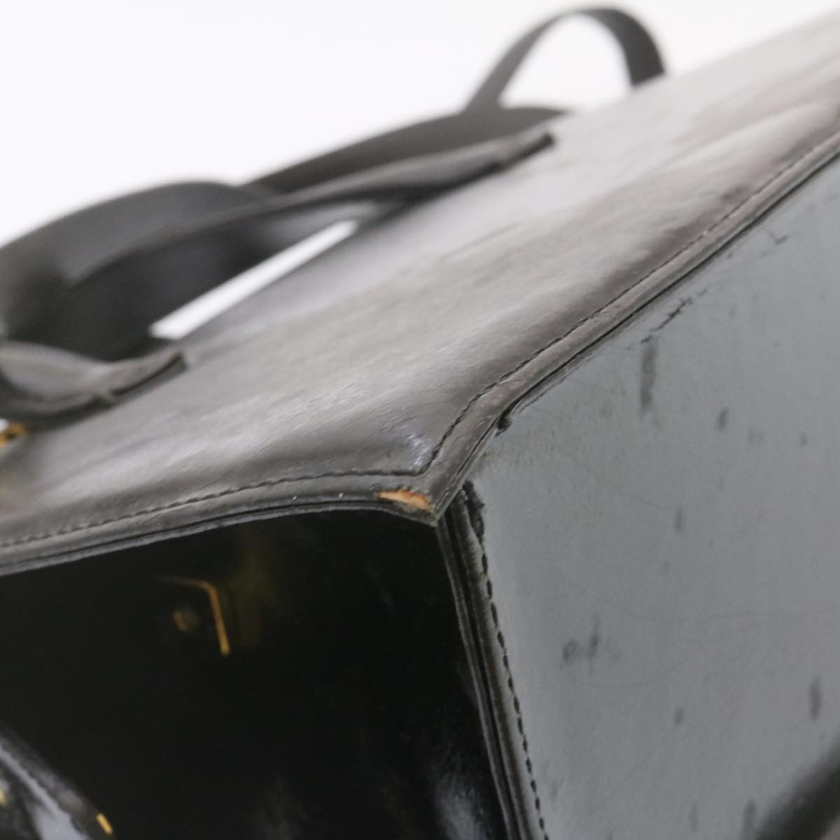 FENDI Hand Bag Leather 2Way Black ai073