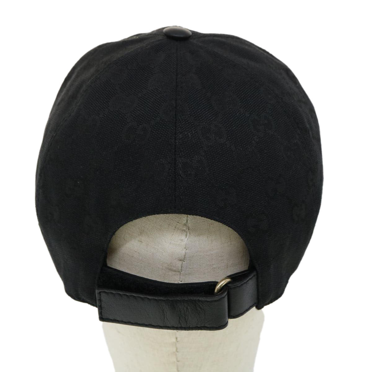 GUCCI Web Sherry Line GG Canvas Cap Black Green Red am3211