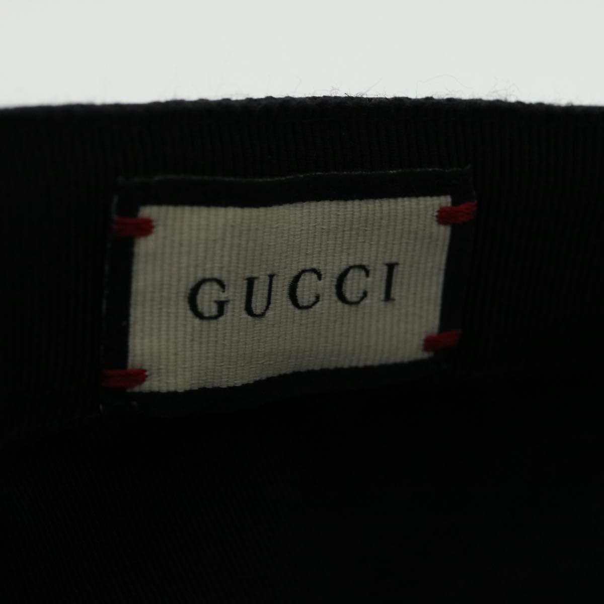 GUCCI Web Sherry Line GG Canvas Cap Black Green Red am3211