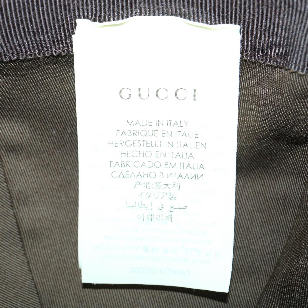 GUCCI Web Sherry Line GG Canvas Cap Beige Green Red am3212