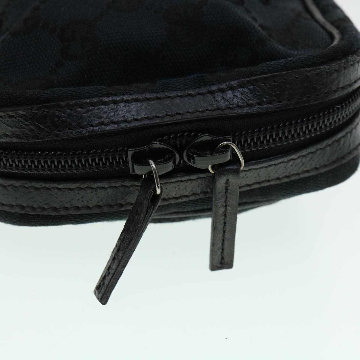 GUCCI GG Canvas Pouch 2Set Black Beige am3271