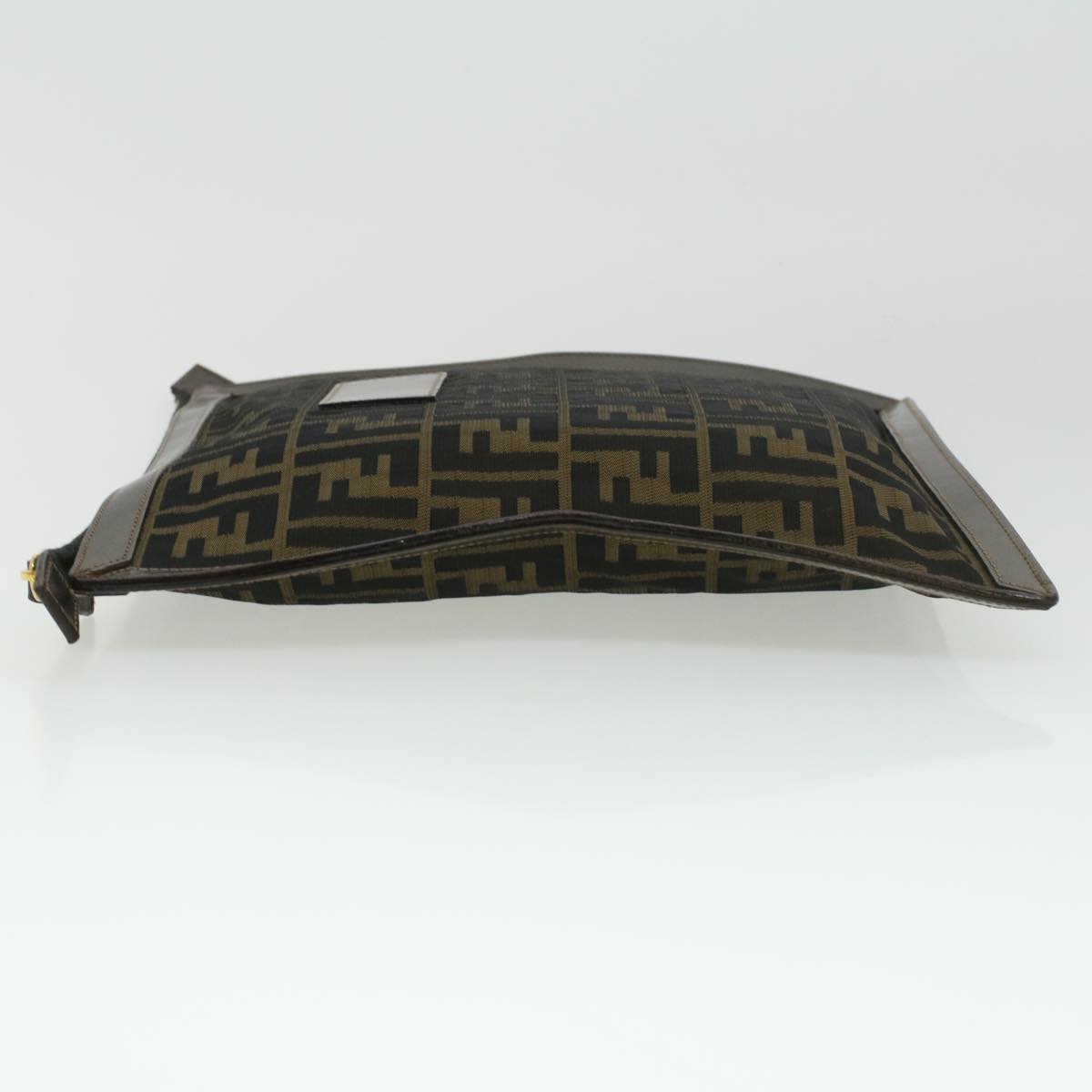 FENDI Zucca Canvas Clutch Bag Brown am3368