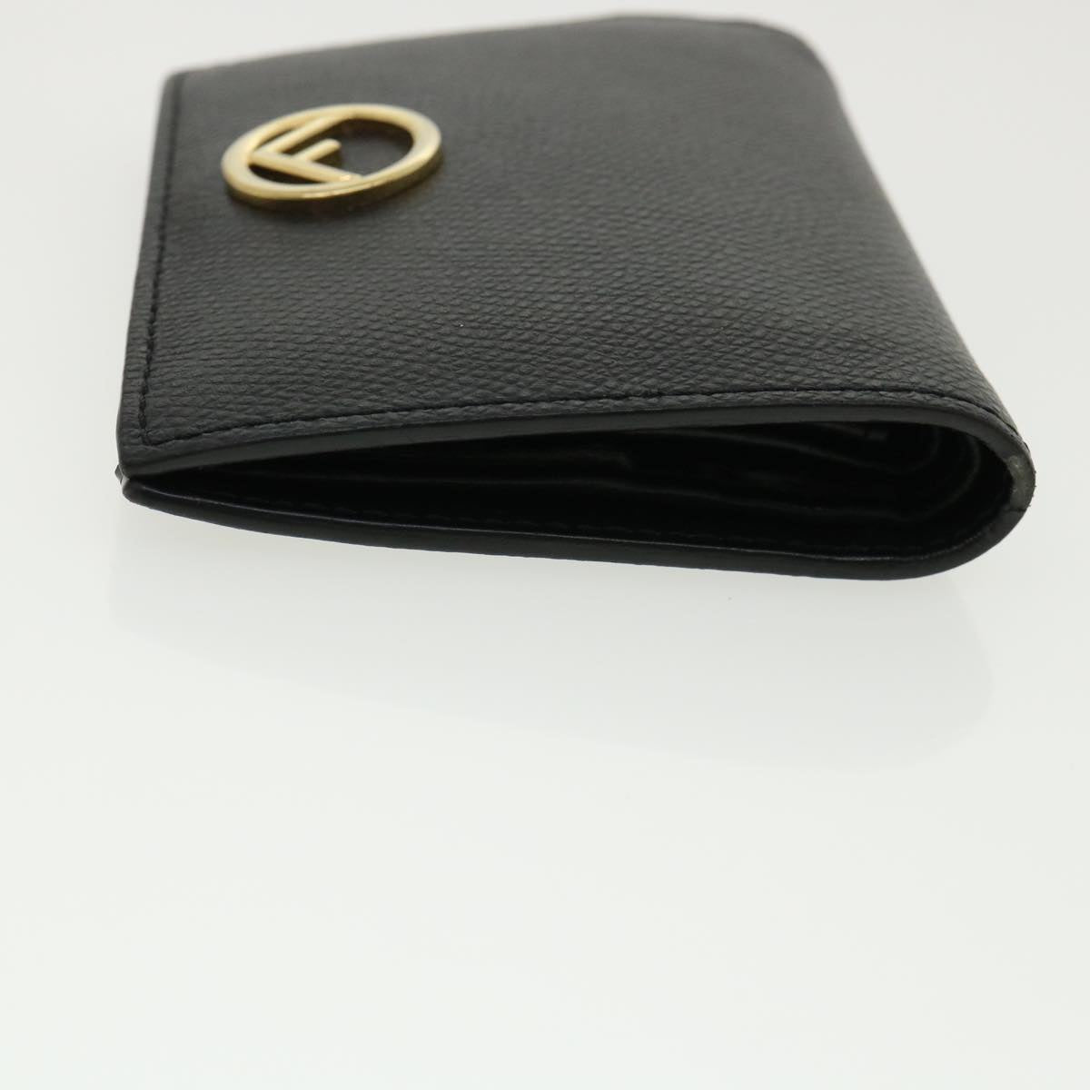 FENDI Wallet Leather Black am3478