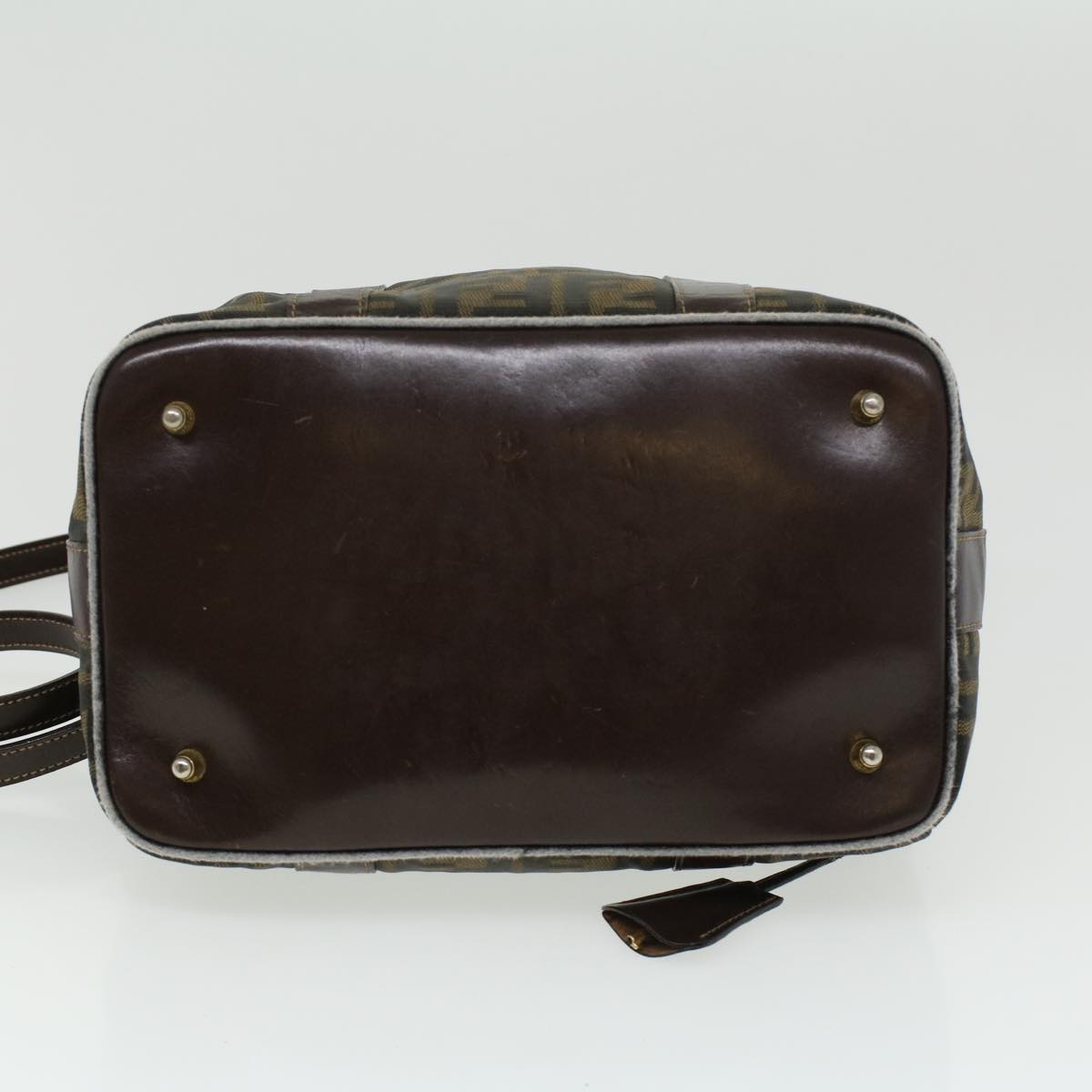 FENDI Hand Bag Zucca Canvas Brown am3593