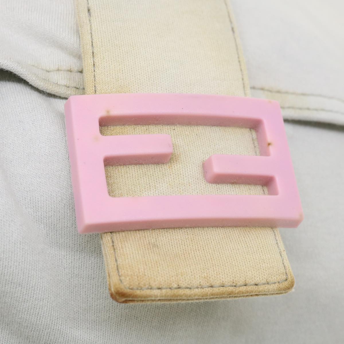 FENDI Shoulder Bag Canvas Light Blue am3717