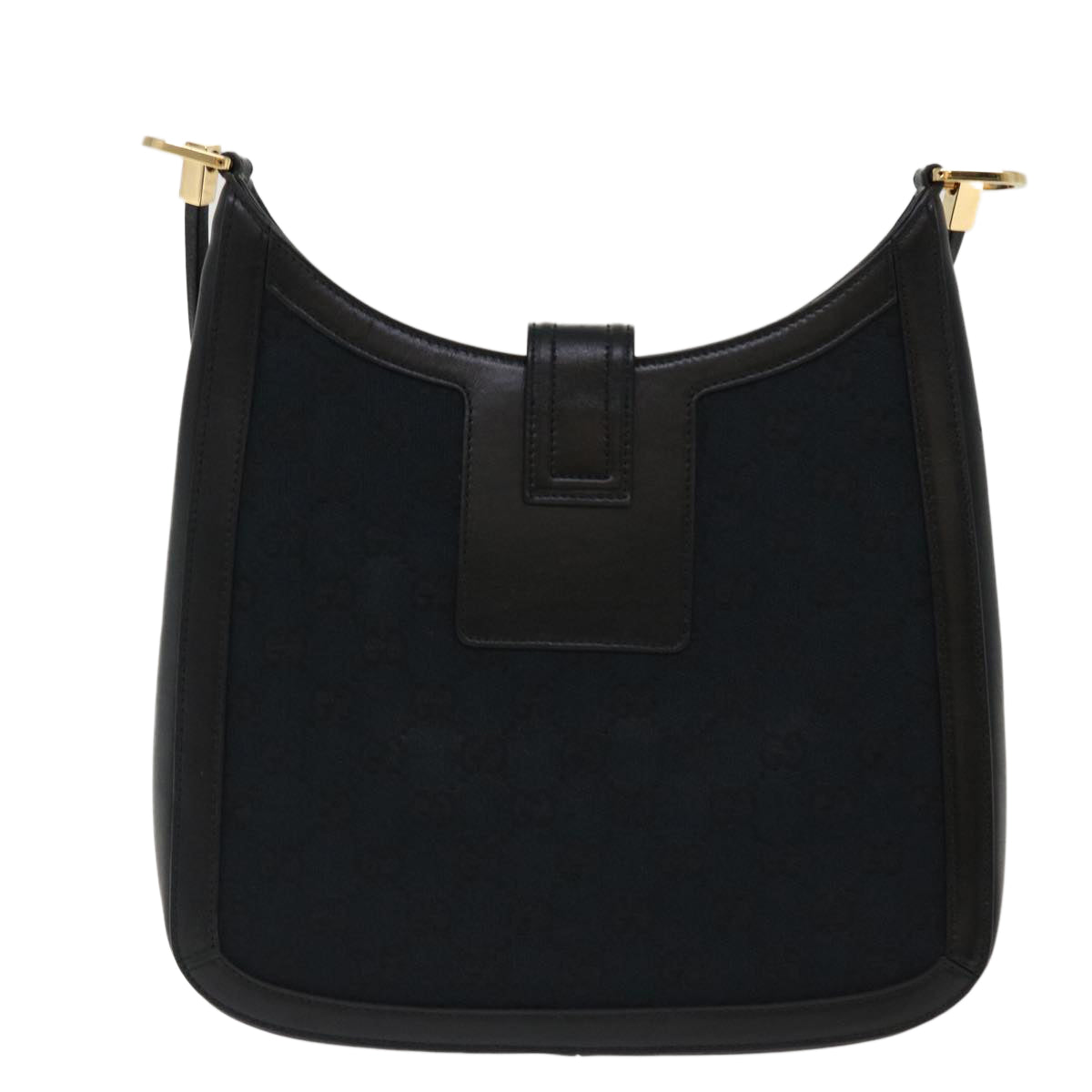 GUCCI GG Canvas Shoulder Bag Black 4142 am3951