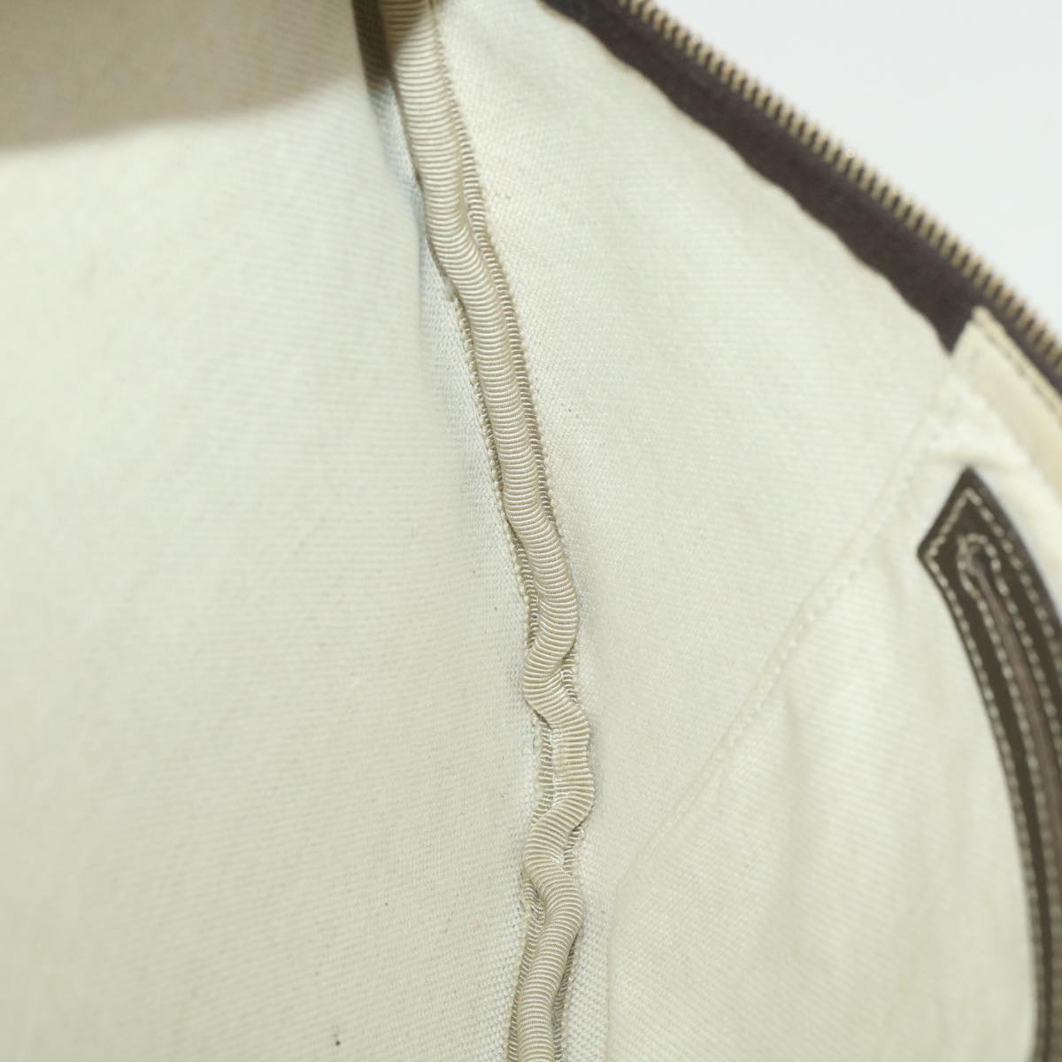 GUCCI GG Canvas Waist Bag PVC Leather Beige 211110 am3994