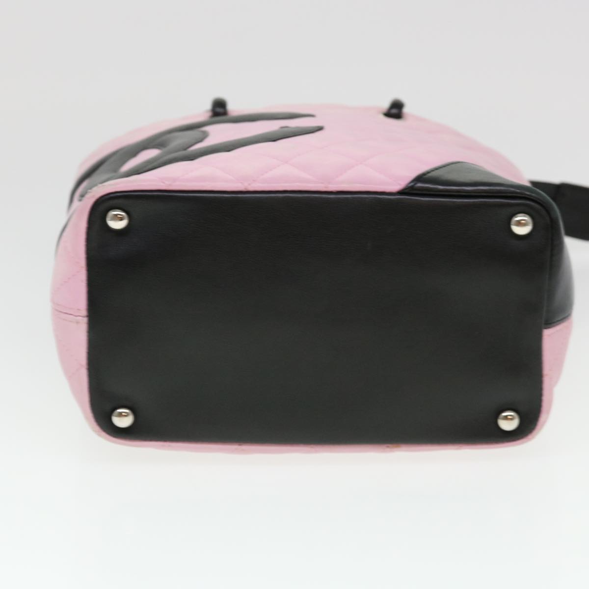 CHANEL Cambon Line Shoulder Bag Caviar Skin Pink CC am4029A