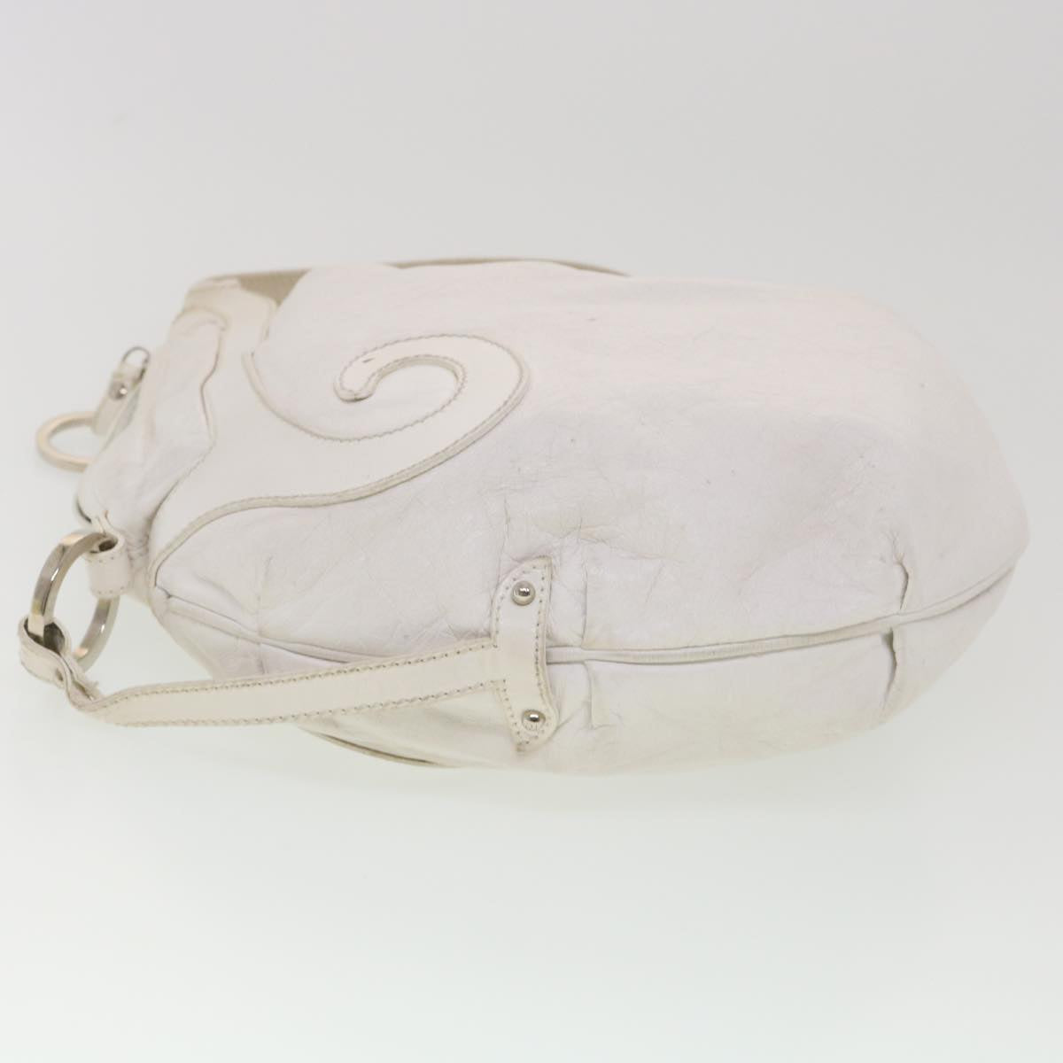FENDI Shoulder Bag Leather White am4051