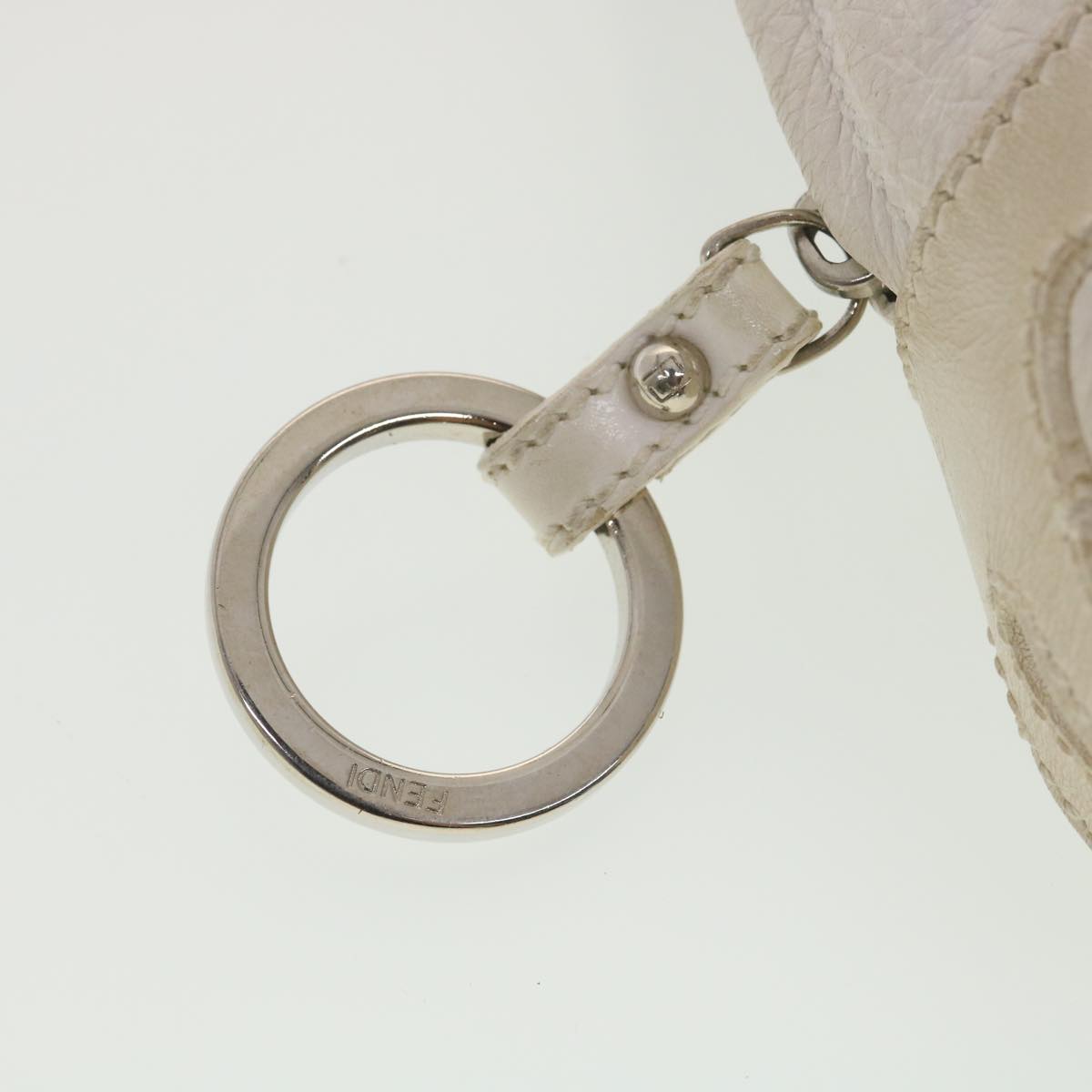 FENDI Shoulder Bag Leather White am4051