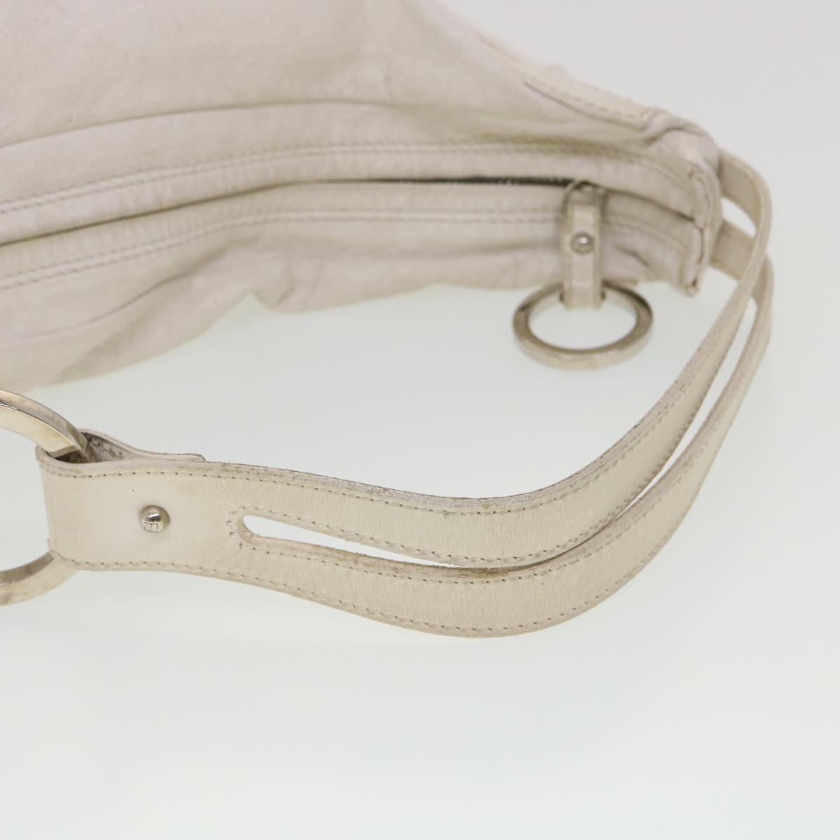 FENDI Shoulder Bag Leather White am4051