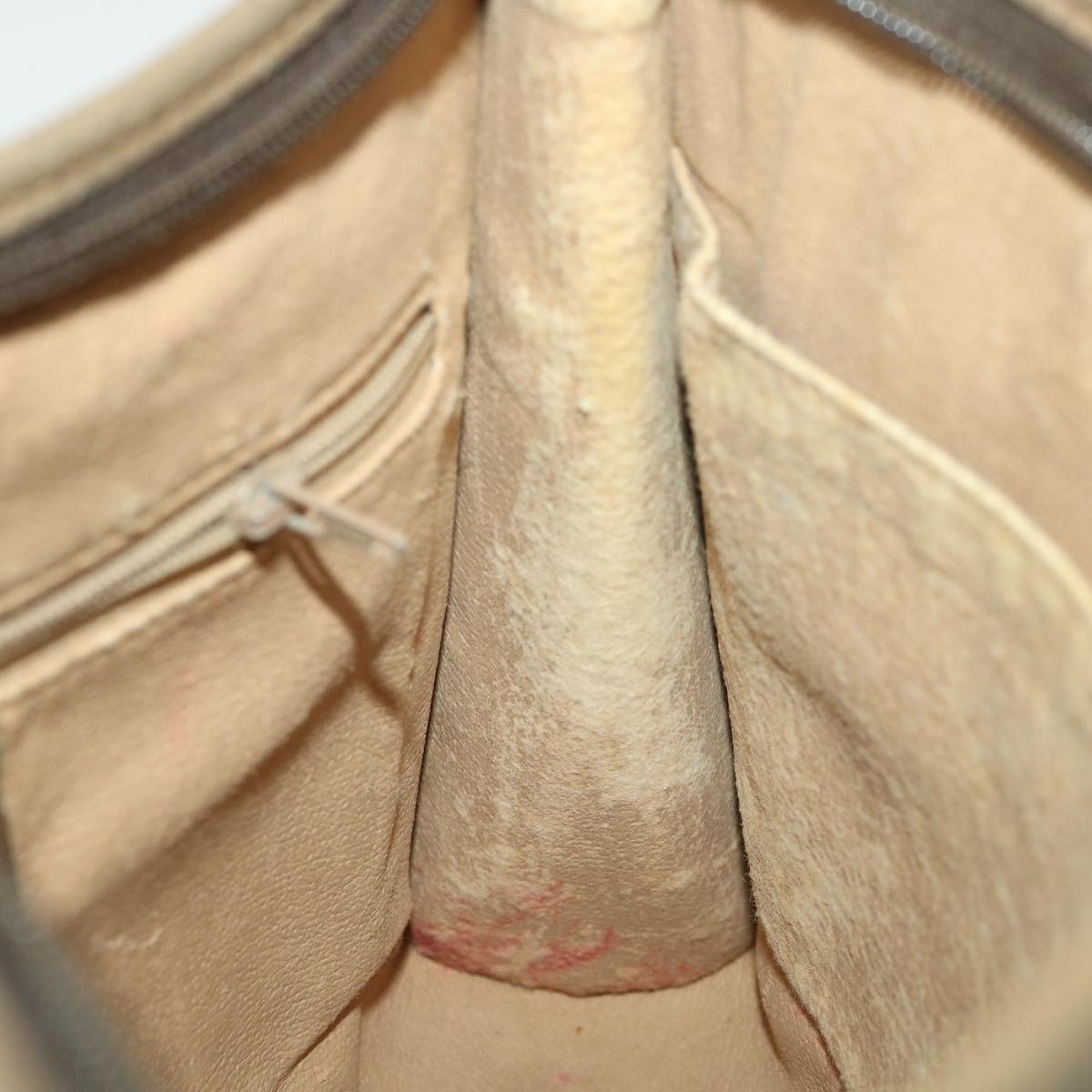 GUCCI GG Canvas Clutch Bag PVC Leather Beige 97.01.038 am4070