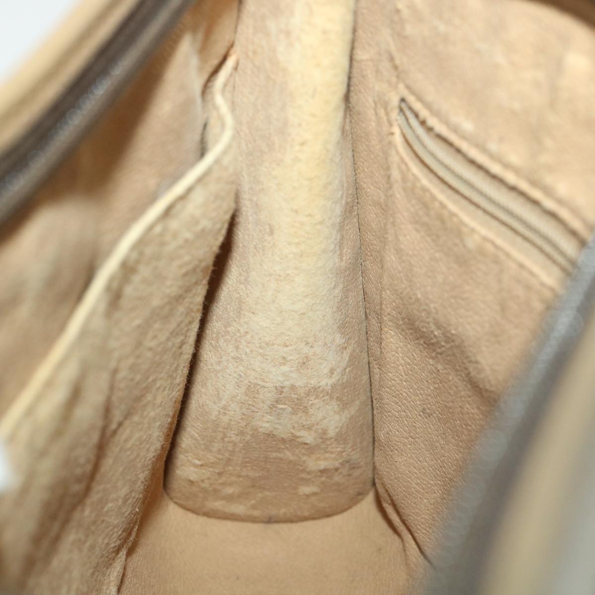 GUCCI GG Canvas Clutch Bag PVC Leather Beige 97.01.038 am4070
