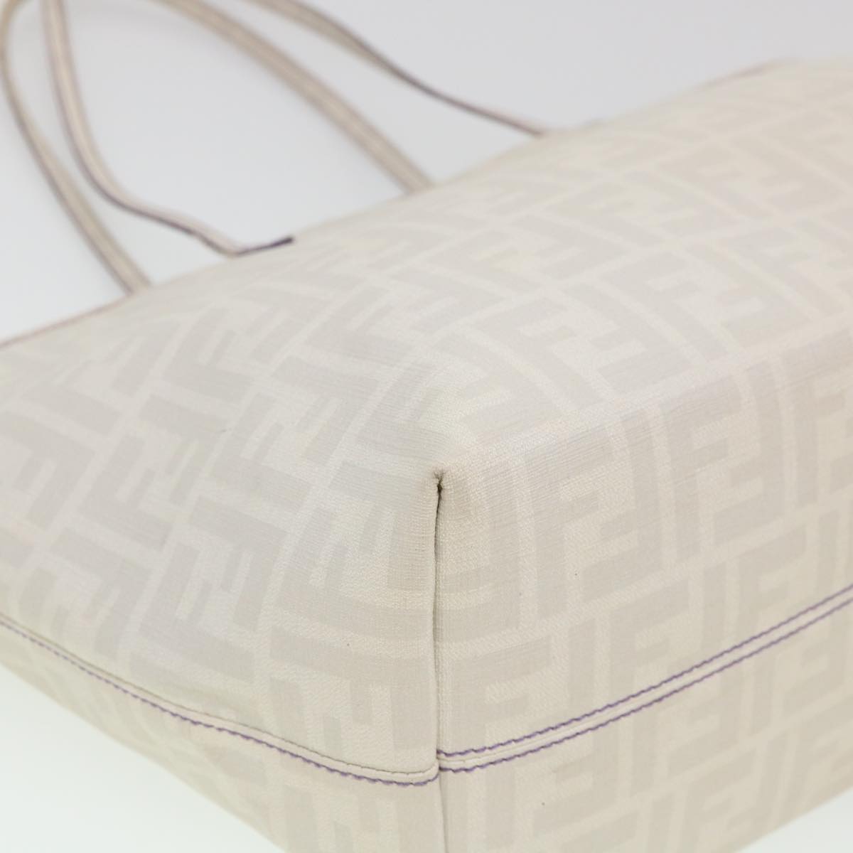 FENDI Zucca Canvas Tote Bag White 8BH185-UZD 108-211 am4133