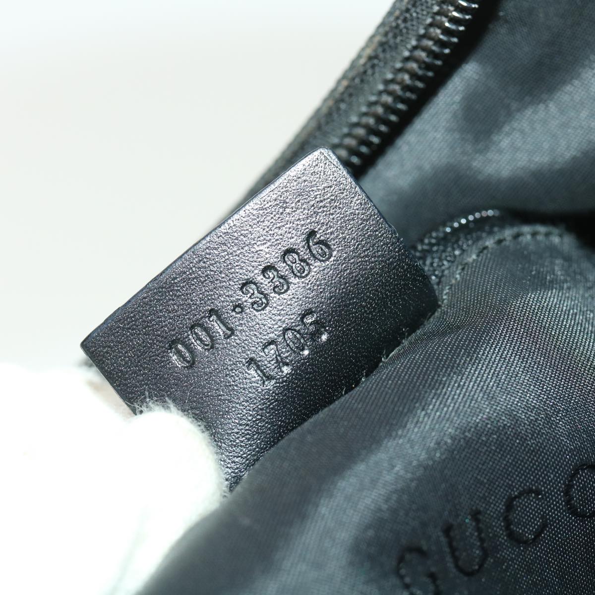 GUCCI Shoulder Bag Nylon Black 0013386 am4146