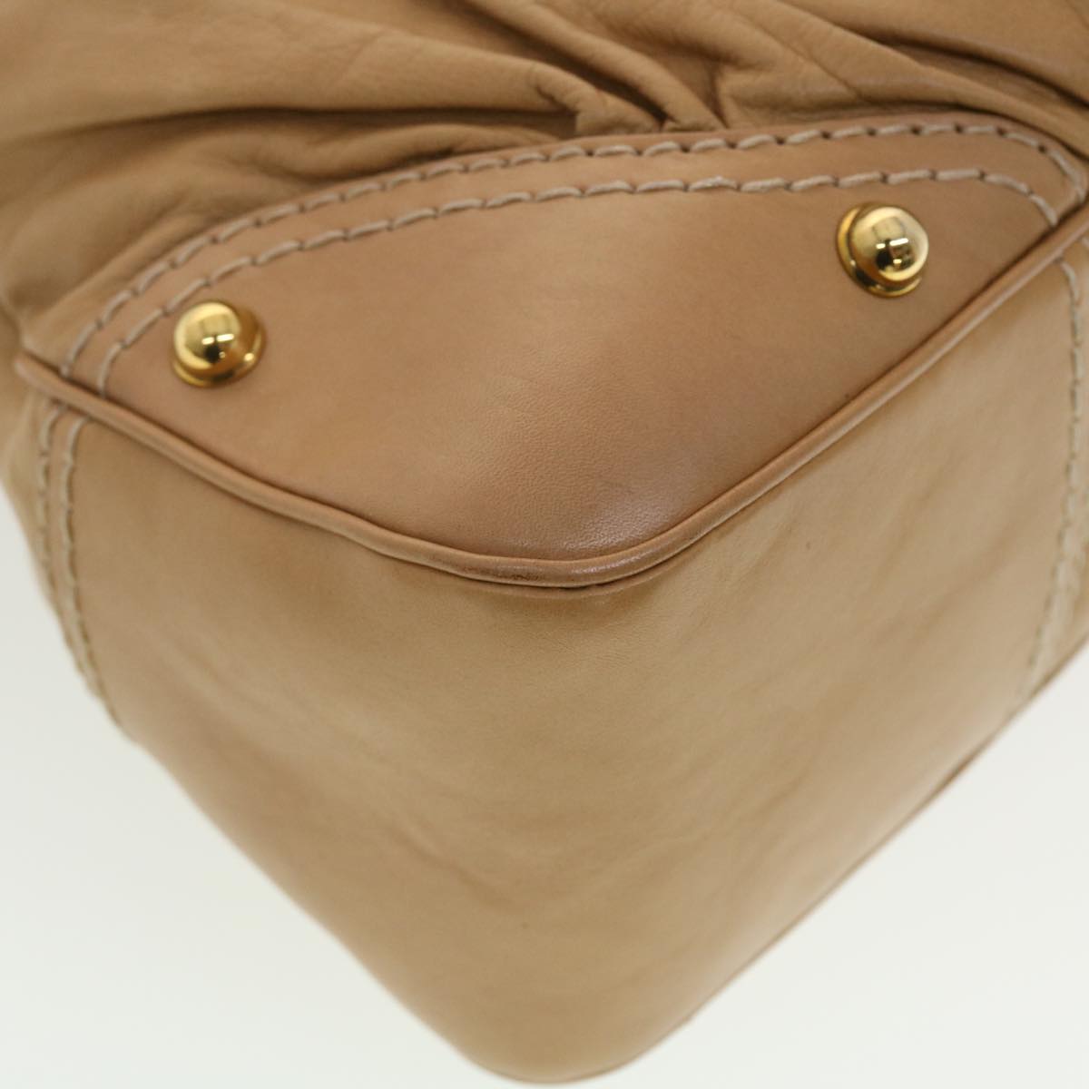 GUCCI Shoulder Bag Leather Brown 204991 am4195